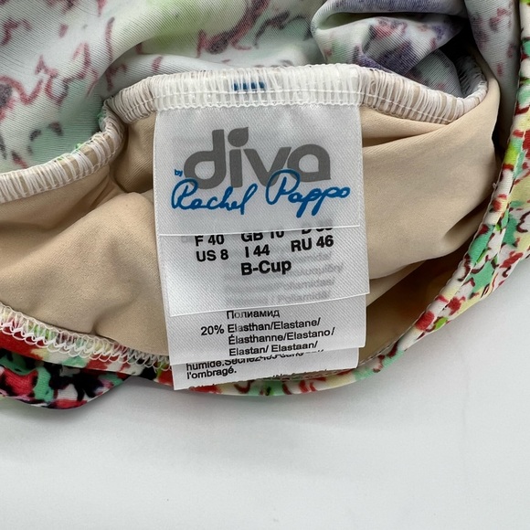 Diva by Rachel Pappo Floral Halter One Piece Swimsuit - Picture 10 of 14